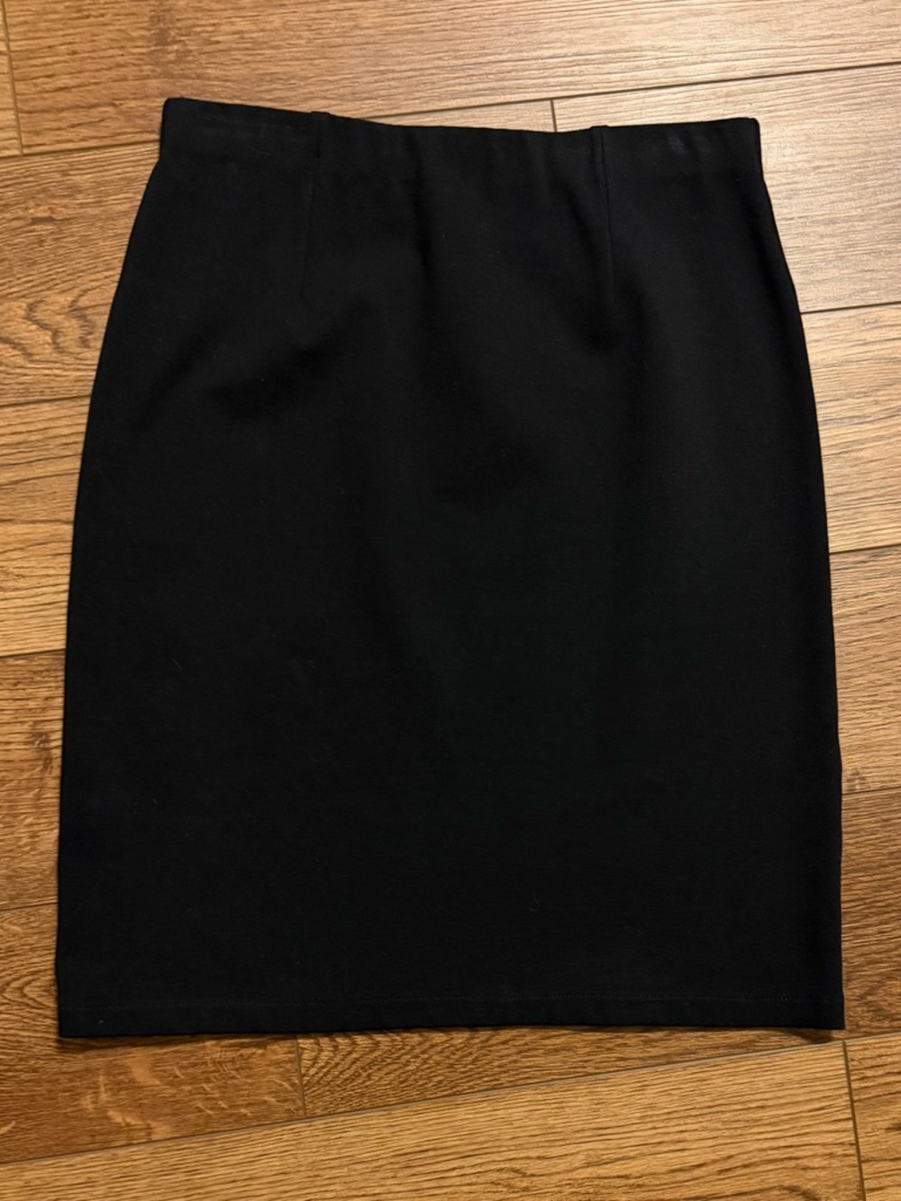 Eileen Fisher Black‎ Stretch Jersey Pencil Skirt XS Made in USA Knee Length